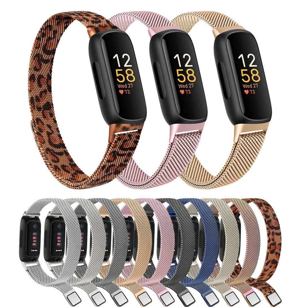 Bracelet de montre magnétique en métal pour Fitbit Inspire 3, Bracelet de montre en acier inoxydable pour Fitbit Inspire 3