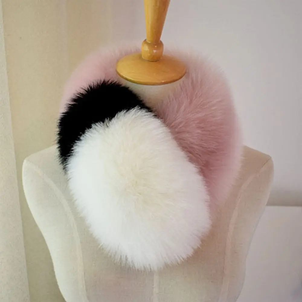 وشاح أنيق بياقة من الفرو الصناعي ناعم للغاية ورقيق للرقبة لتدفئة الرقبة لخريف وشتاء