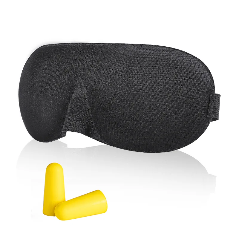 3D Sleeping Eye Mask Travel Rest Aid Eye Cover Patch Paded Soft Sleeping Mask Blindfold Eye Relax Massager