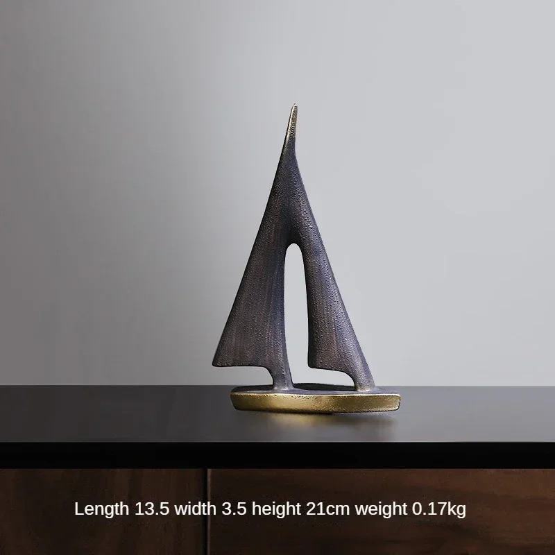 2-piece Set of Smooth Sailing Sailboats for Living Room Decoration,home Decoration, Bedroom Tabletop Decoration, Resin Craf