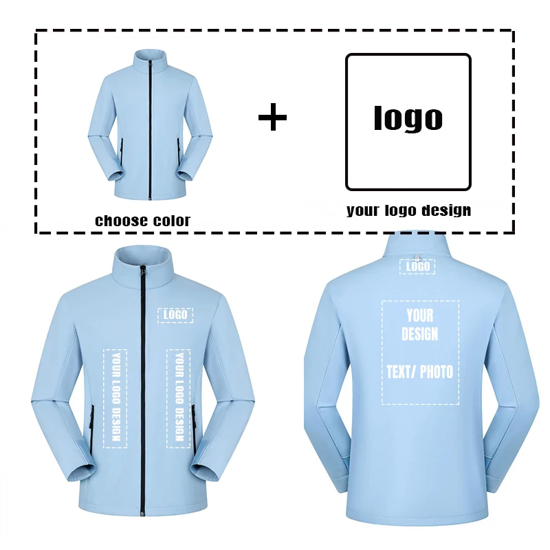 شعار مخصص سترات تكتيكية للرجال معاطف خفيفة الوزن مع جيوب مقاومة للماء للتنزه في الهواء الطلق للزوجين C2407