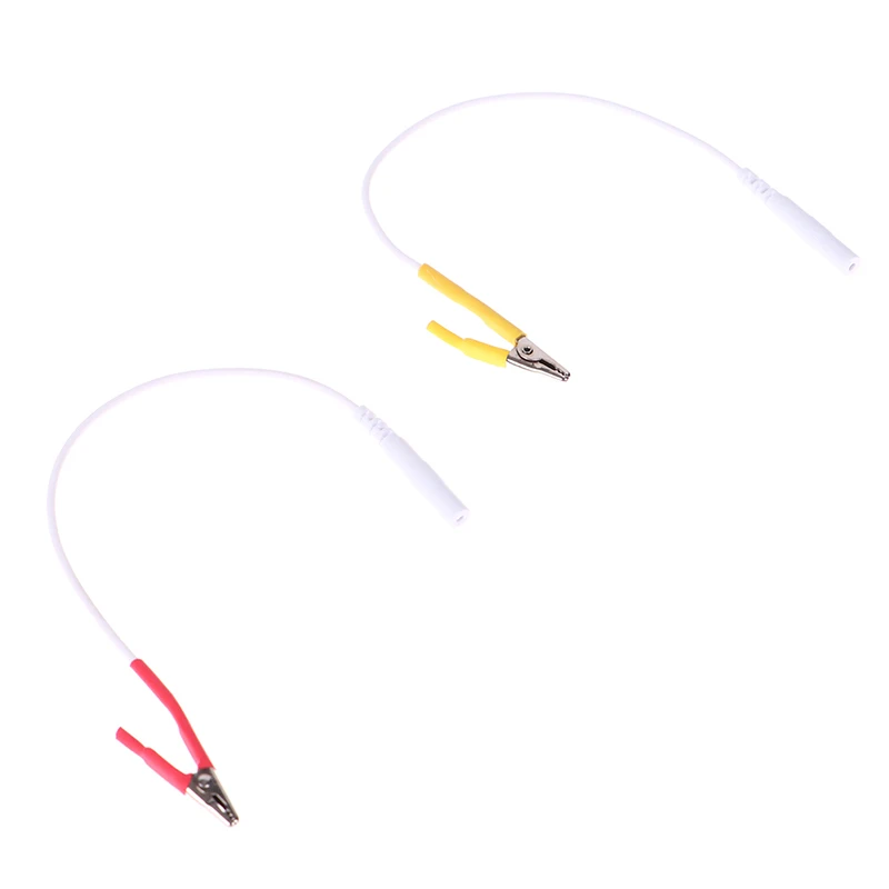 

Hot Sale 1pcs 19.5cm Tens/Ems tieline Alligator Clip Cable Wire Electrode For SDZ-II Electronic Acupuncture 2mm Pin Type Cable