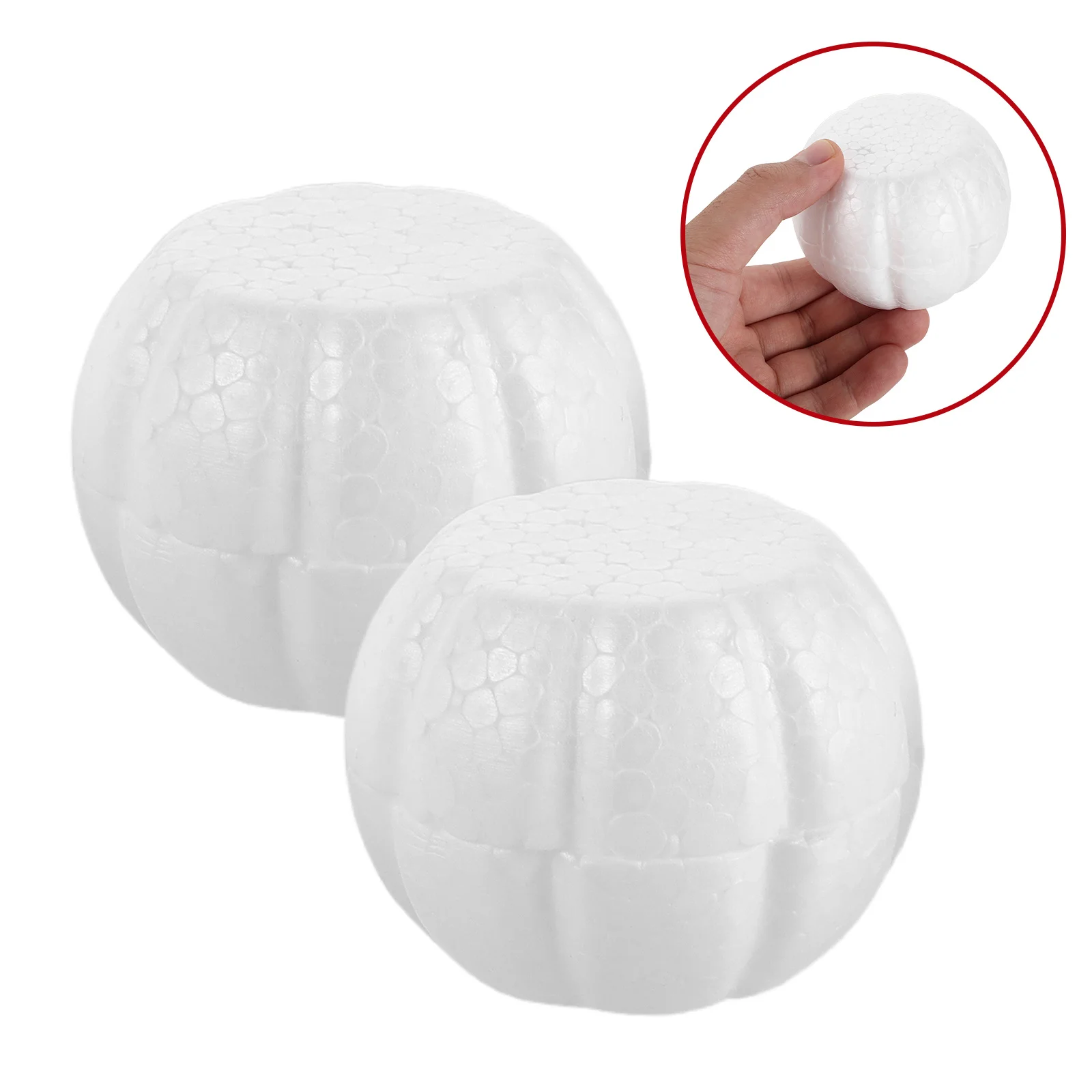 

15pcs Blank Foam Pumpkin For Painting 3 Inch White Half Pumpkins Diy Craft Mini Harvest Decor Thanksgiving Halloween Christmas