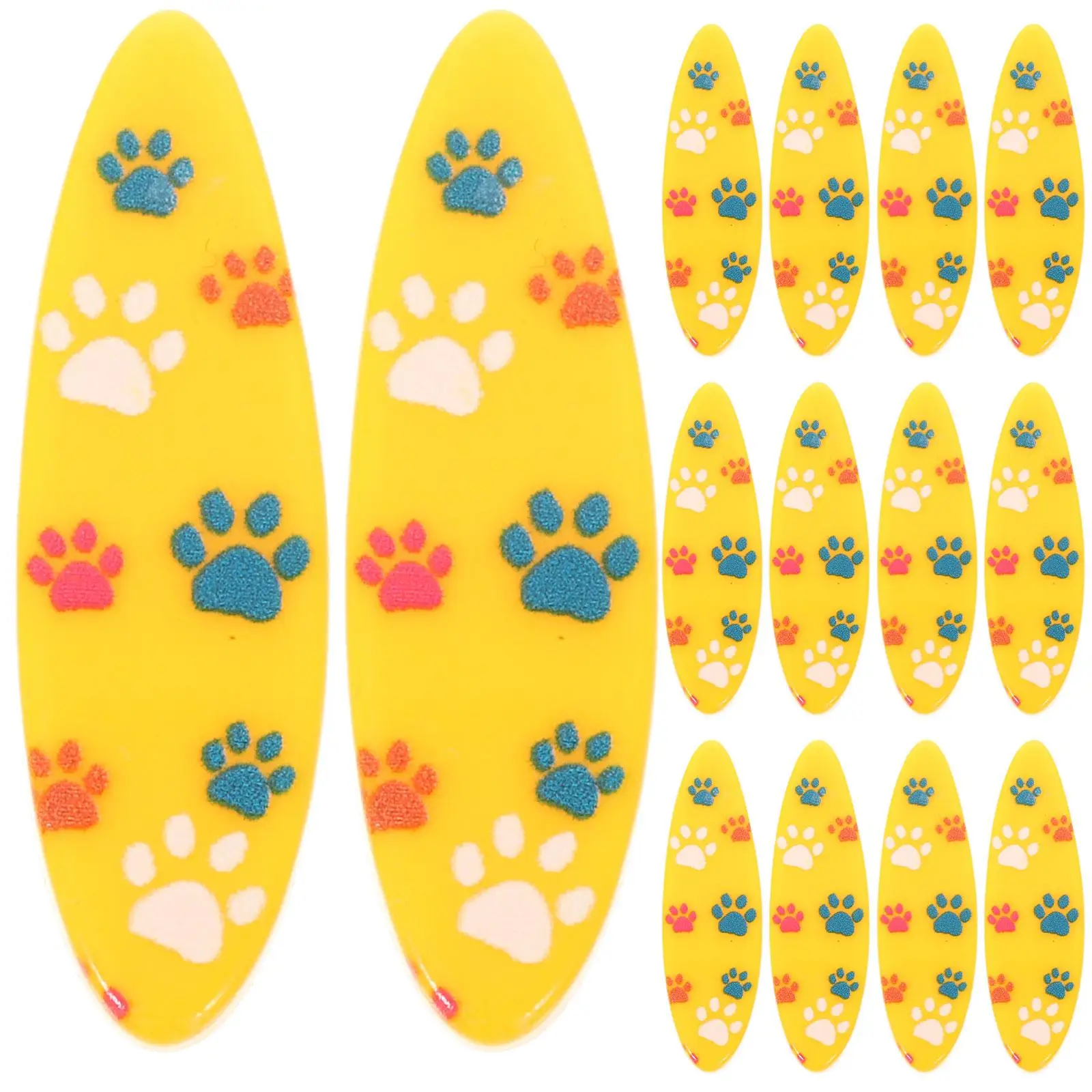 

20 Pcs Pattern Micro Landscape Surfboard Office Surfing Decor Resin Decorations for Party Bedroom