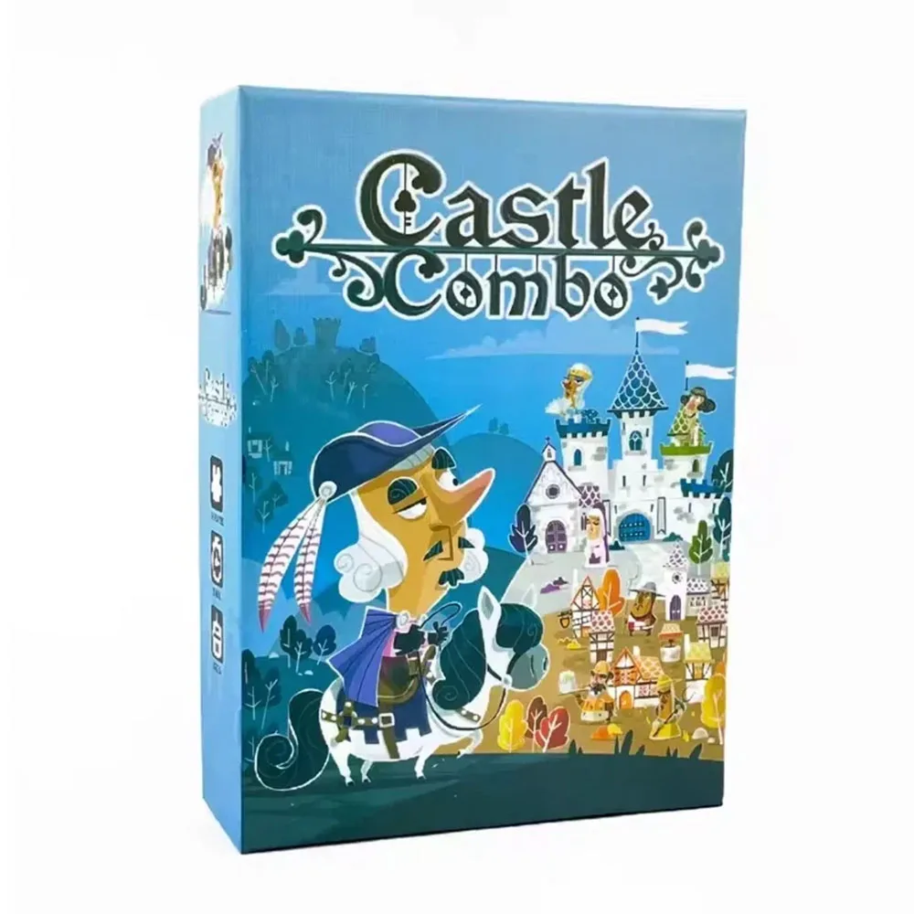 

Настольная игра Castle Combo для 2-5 игроков, английская версия, стратегическая игра для вечеринки/семейной настольной игры, карточные игры
