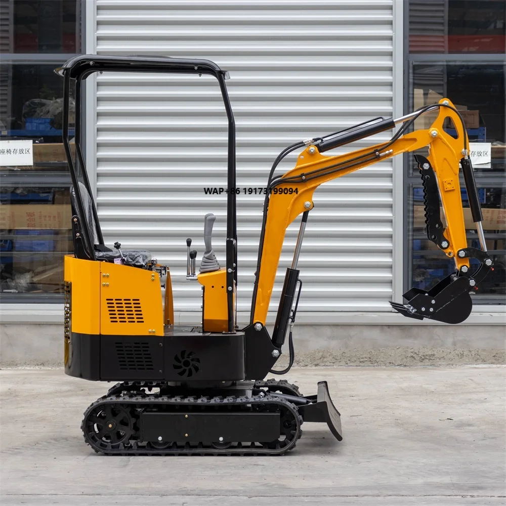 Smallest Digger Mini Crawler Excavators 1000kg Farm Garden Machine Small Digger Building Construction Machinery