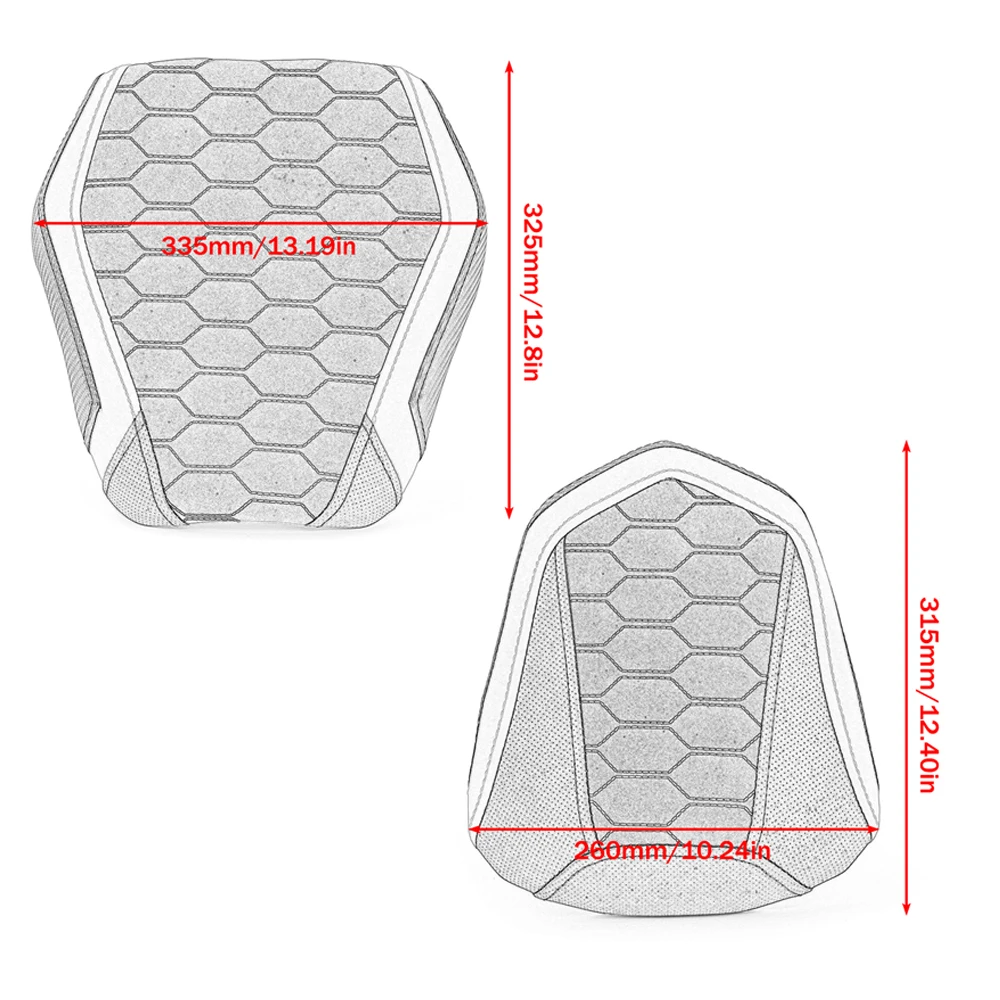 For K-TM 1290 DUKE Front Rider Rear Passenger Solo Seat Cowl Cushion Pad 1290DUKE 2020 2021 2022 2023 2024 2025
