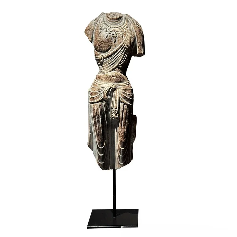 

Vintage Oriental Venus Body Buddha Resin Decorative Ornament Entrance Wine Cabinet Office Display Stand Ornament