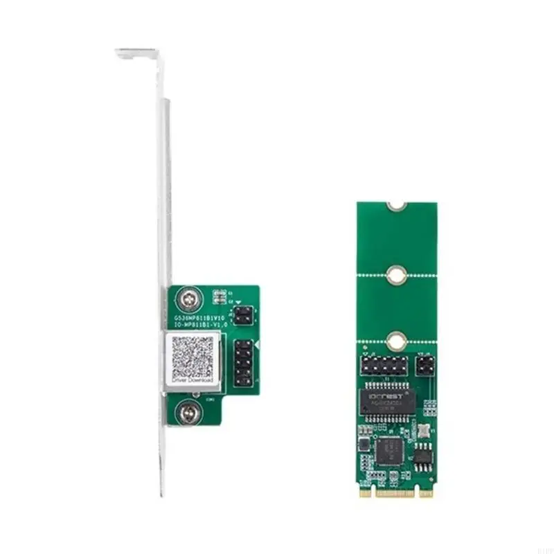 E1PF 2500Mbps M.2 2.5G Kartu Pengendali Kartu Ethernet Kartu Pengontrol I225 Chip