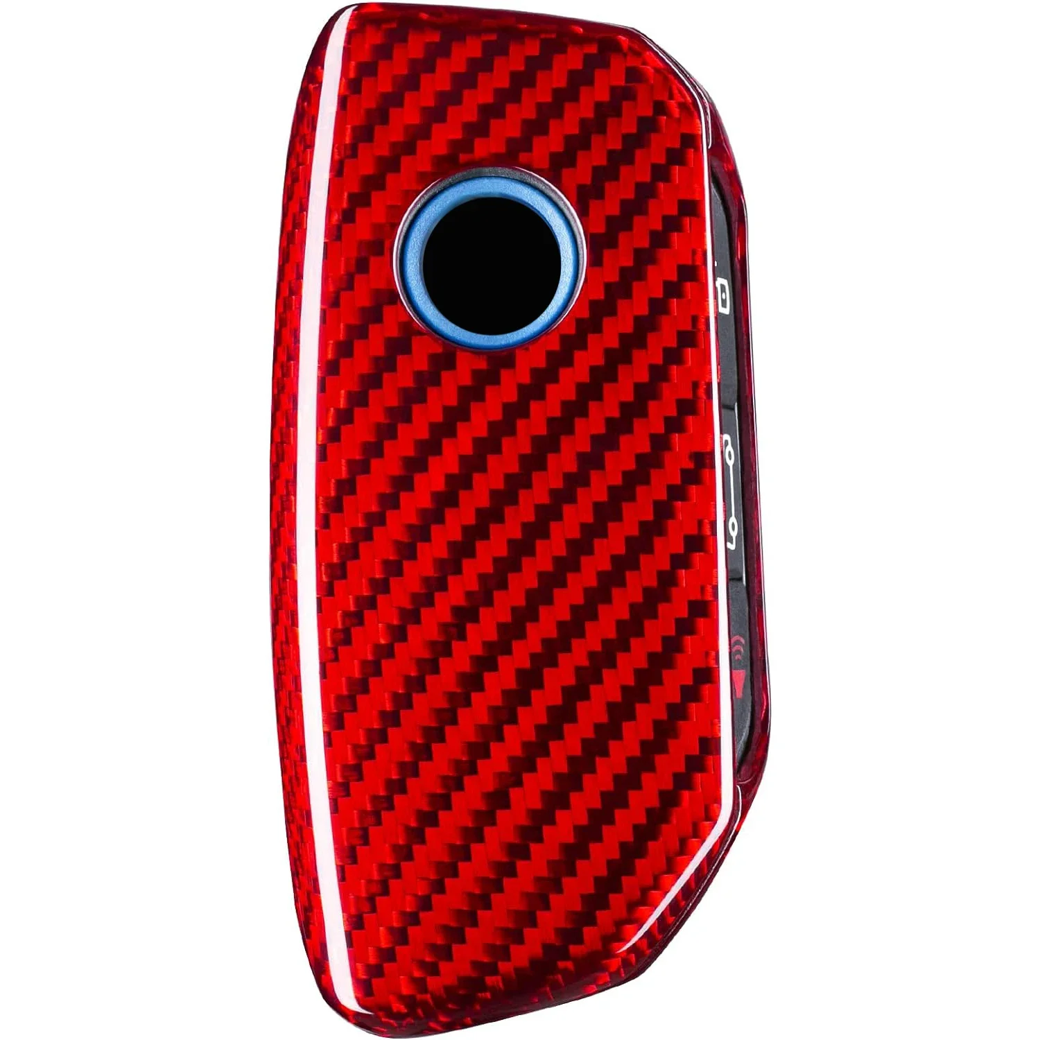 

For BMW Key Fob Cover, Carbon Fiber Key Shell Case Protector For BMW 7 Series, I5 I7 IX X1 X5 X6 X7 XM Car Key Accessories