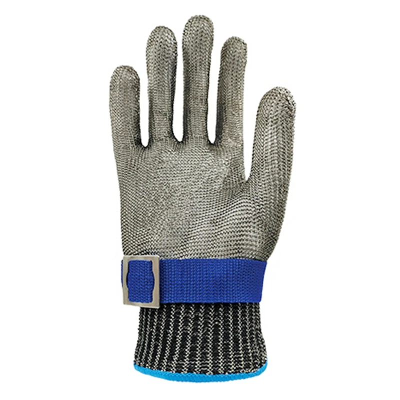 1 Only Stainless Steel Metal Mesh For Right And Left Hand Protection Grade 5, Wooden Cutting Gloves