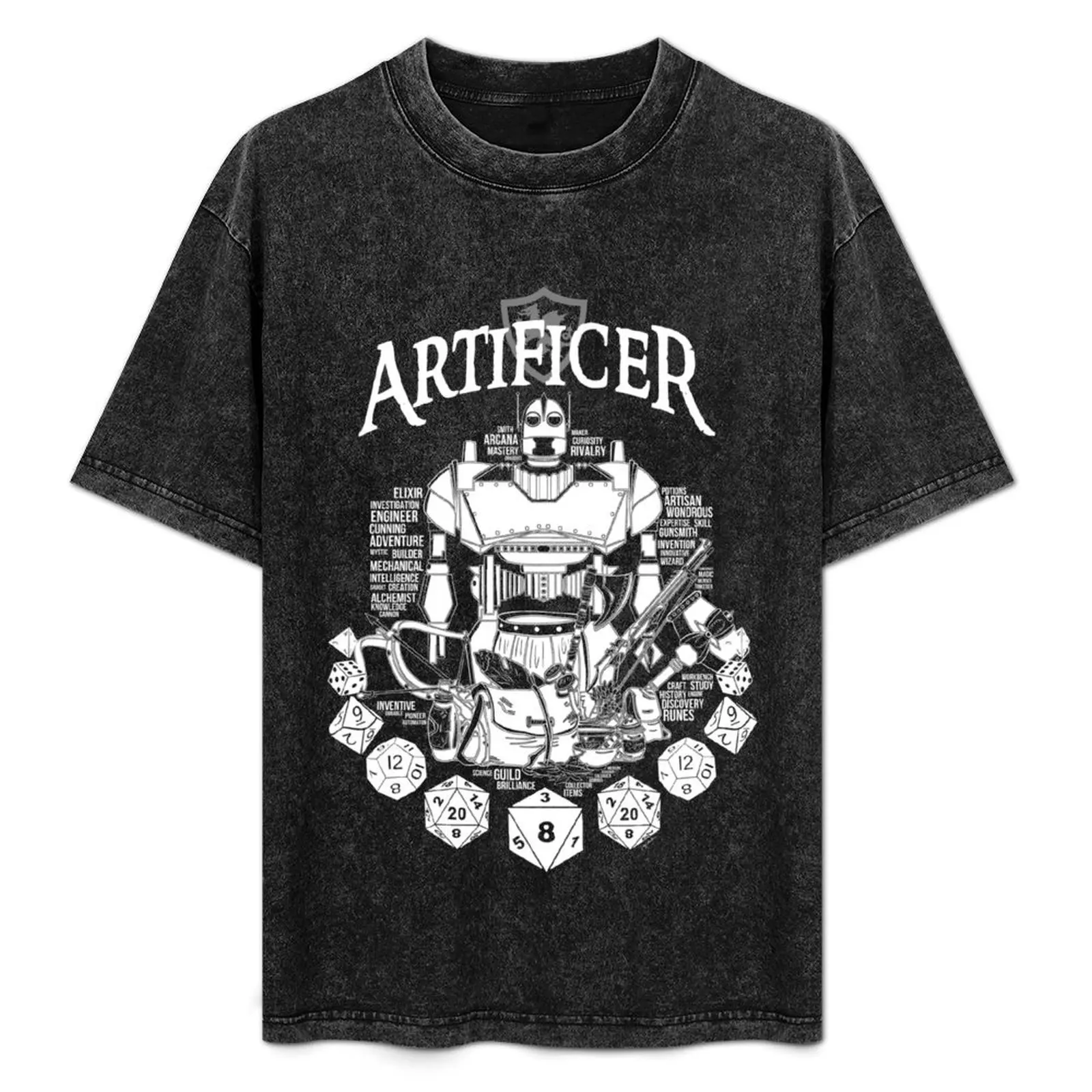

RPG Class Series: Artificer - White Version T-Shirt t shirts for man pack white man t shirt graphic T-Shirt