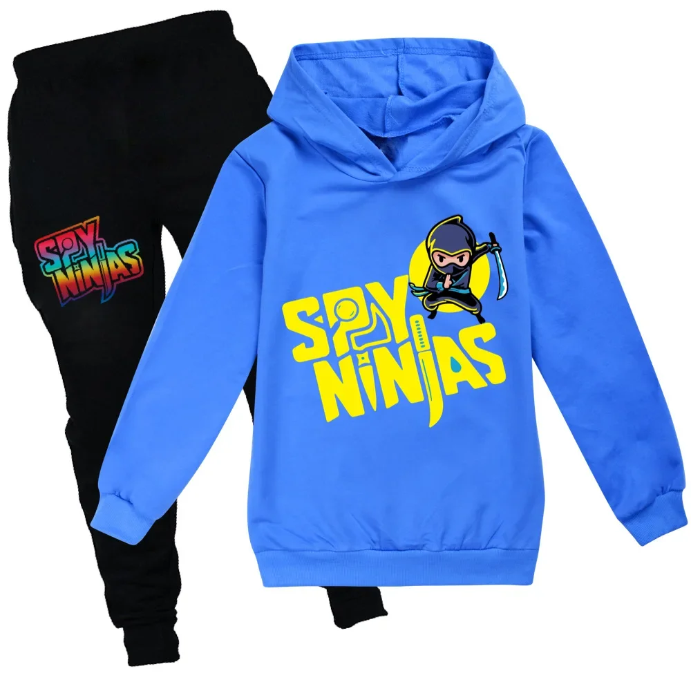 

SPY NINJA Toddler Sweatshirt Clothing Cotton Teen Hoodies Outfit Boys Hooded T Shirt Pants Sets for Kids Girl Fall Tops Clothes