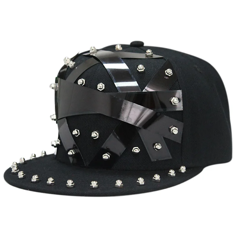 

2022 Gold Sliver Black Sequins Belt Hip Hop Baseball Cap Outdoor Casual Sun Hat Dance Show Team Cool Unisex Visor