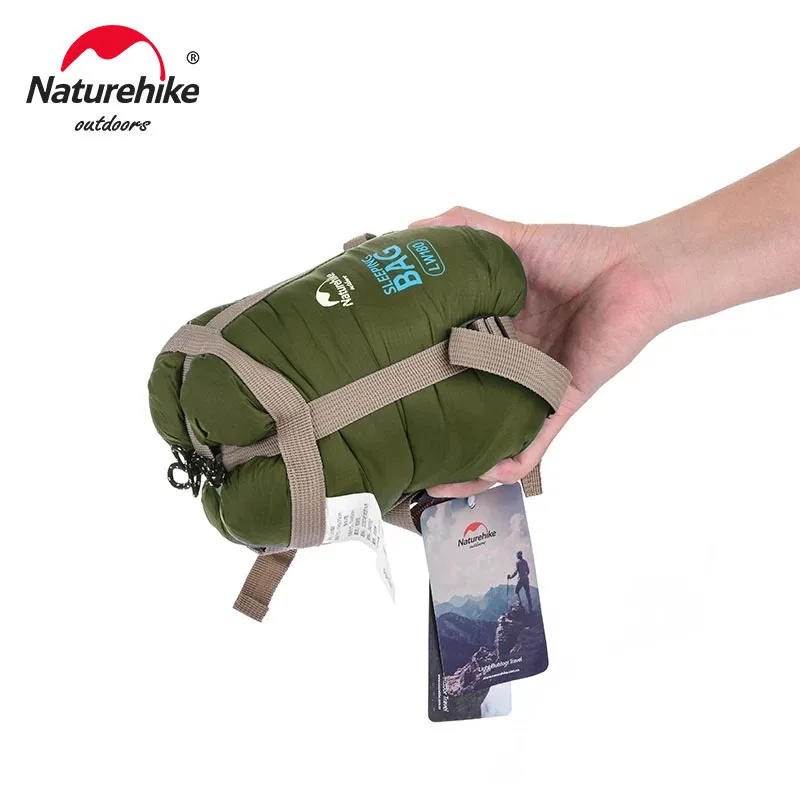 Naturehike Sleeping Bag Ultralight Cotton Sleeping Bag  LW180 Waterproof Hiking Sleeping Bag Summer Outdoor Camping Sleeping Bag