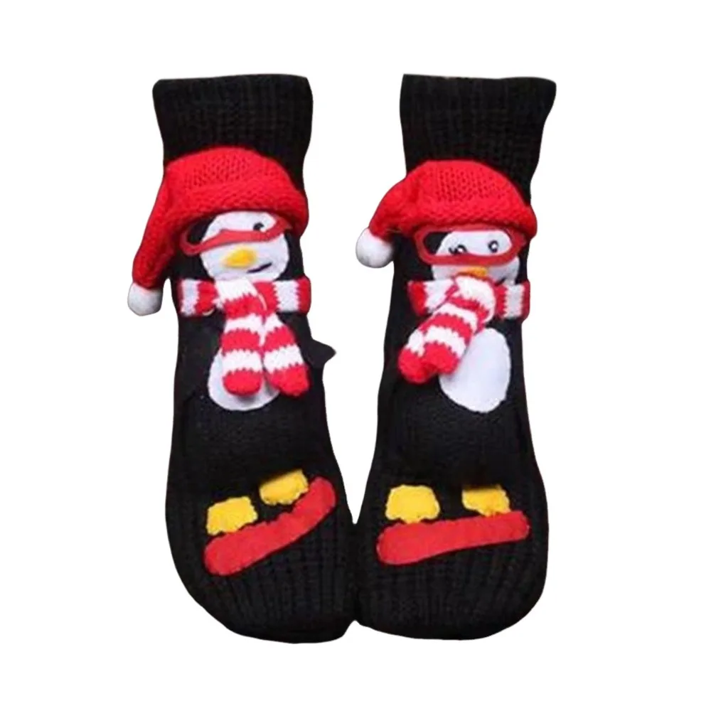 

Creativity 3D Prints Christmas Socks Hand Crocheted Thick Novelty Floor Socks Non-Slip Warm Animal Socks for Men & Women