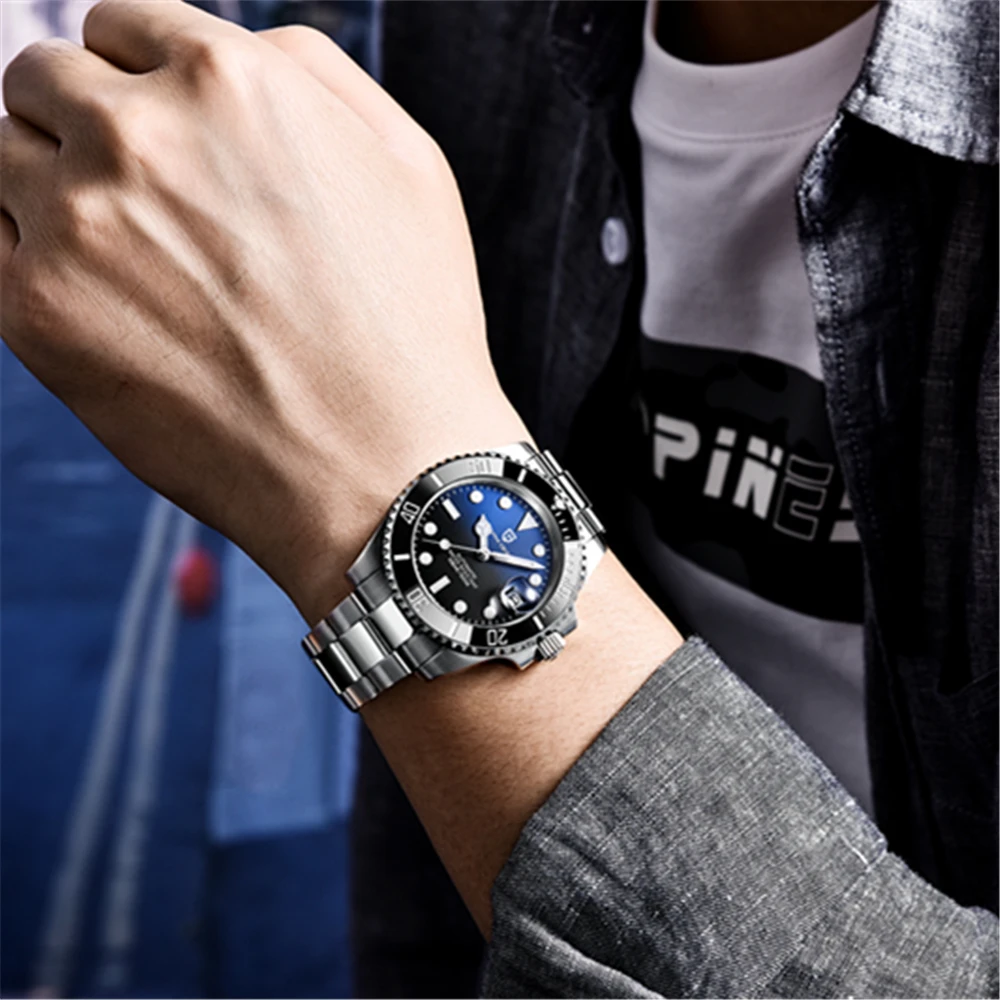 Pagani Design 2023 Men Automatic Mechanical Watch PD1661 Japan NH35 Dive Stainless Steel Waterproof Clock Sapphire Reloj Hombre