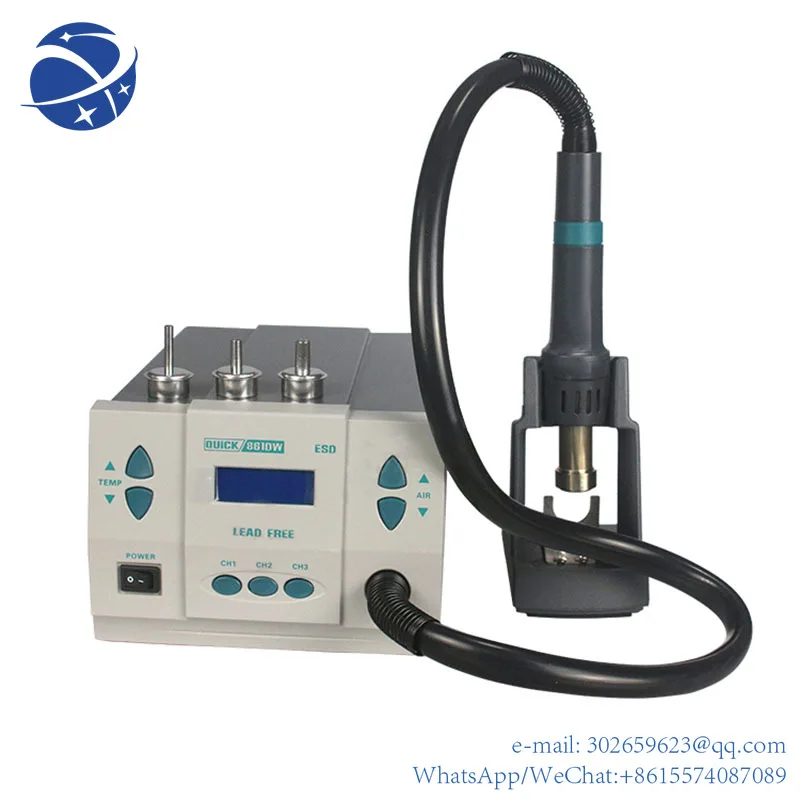 yyhc QUICK 861DW 1000W High-Power Hot Air Soldering Digital Rework Station Lead-free   Welding 