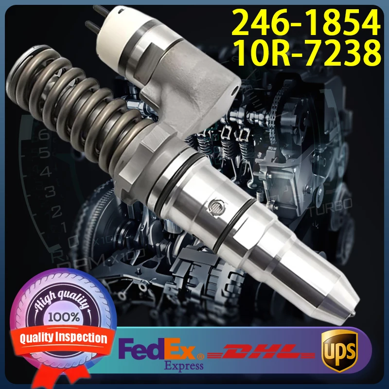 

1pcs 20R-1280 246-1854 392-0219 High Quality Diesel Fuel Injector 20R1280 2461854 3920219 for Caterpillar CAT 3508C 3512C Engine