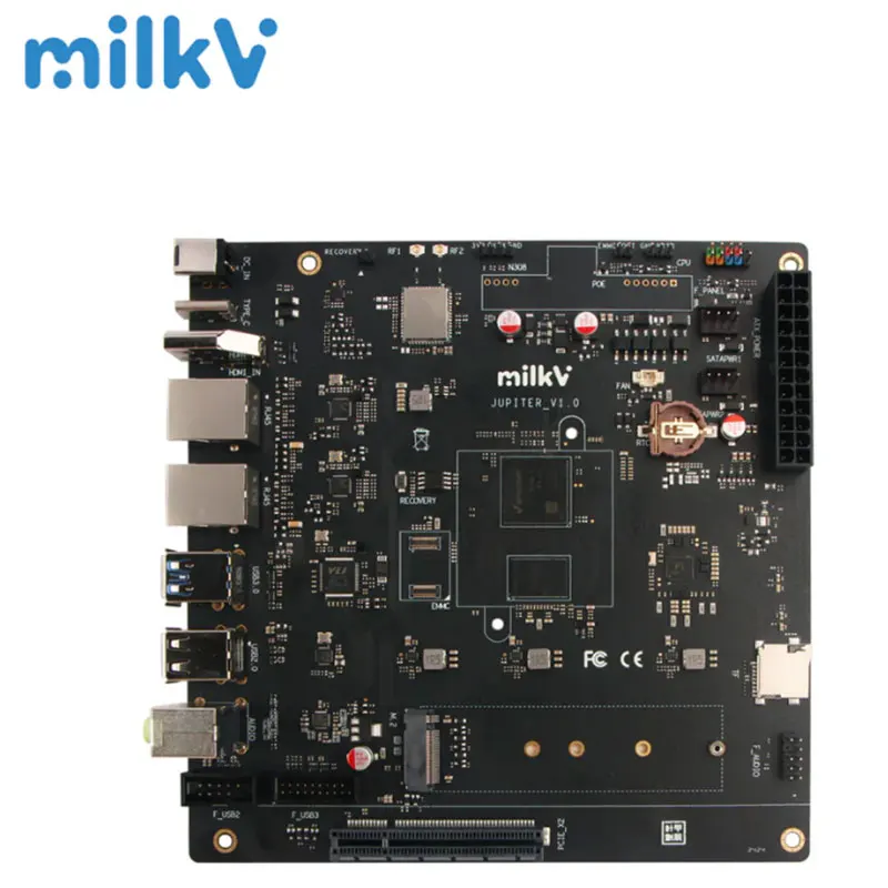 

Юпитер Milk-V, Spacemit M1/K1 Octa-core RVA22 RVV1.0 RISC-V SoC, 2TOPS Mini-ITX