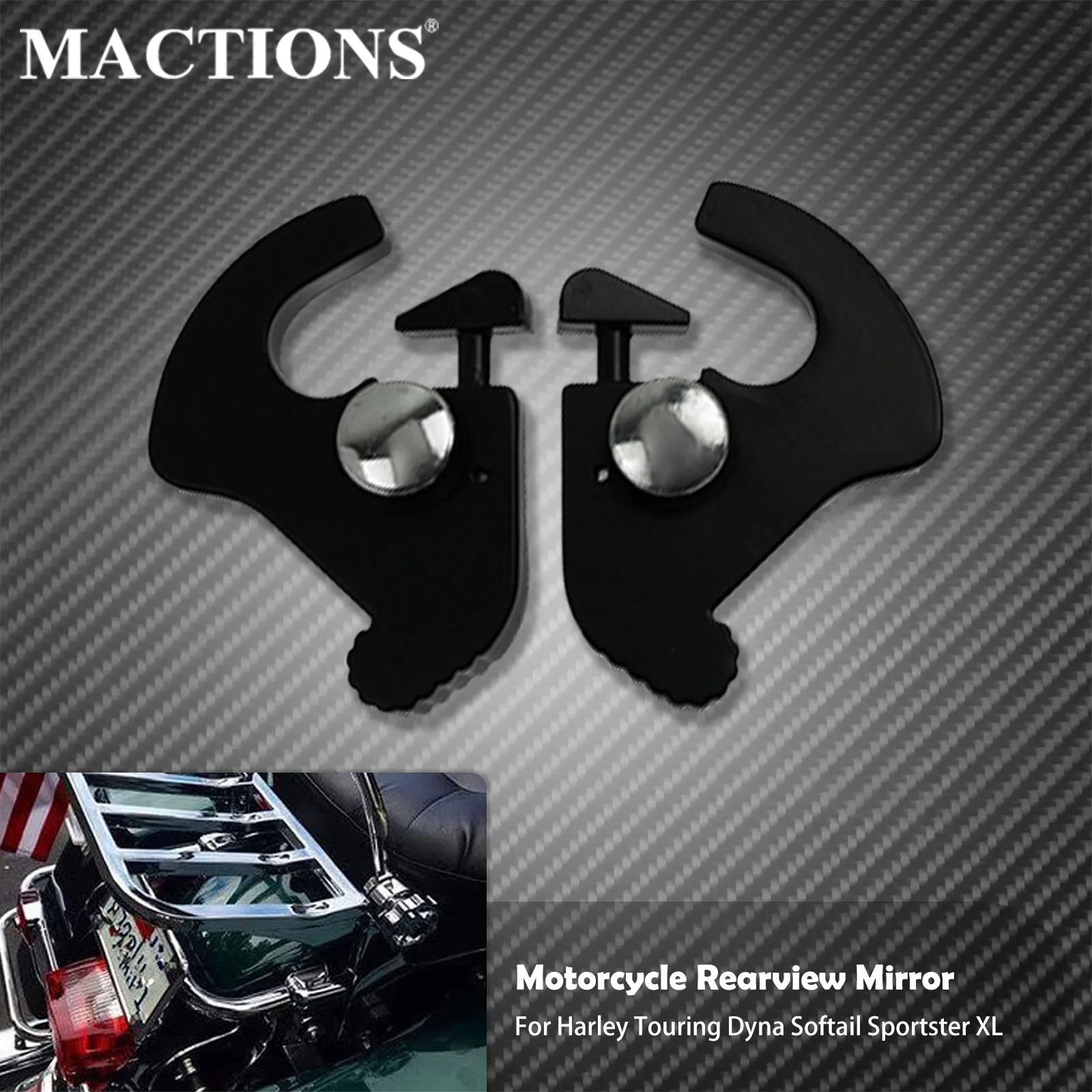 Oparcie motocykla odpinany obrotowy Sissy Bar bagażniki zatrzaski zatrzaski klipsy dla Harley Touring Sportster XL883 Softail