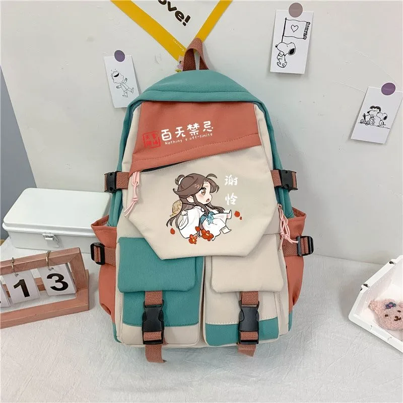 حقائب مدرسية للطلاب والمراهقين من Tian guan ci fu، حقائب ظهر Mochilas Anime ذات سعة كبيرة للفتيات والأولاد