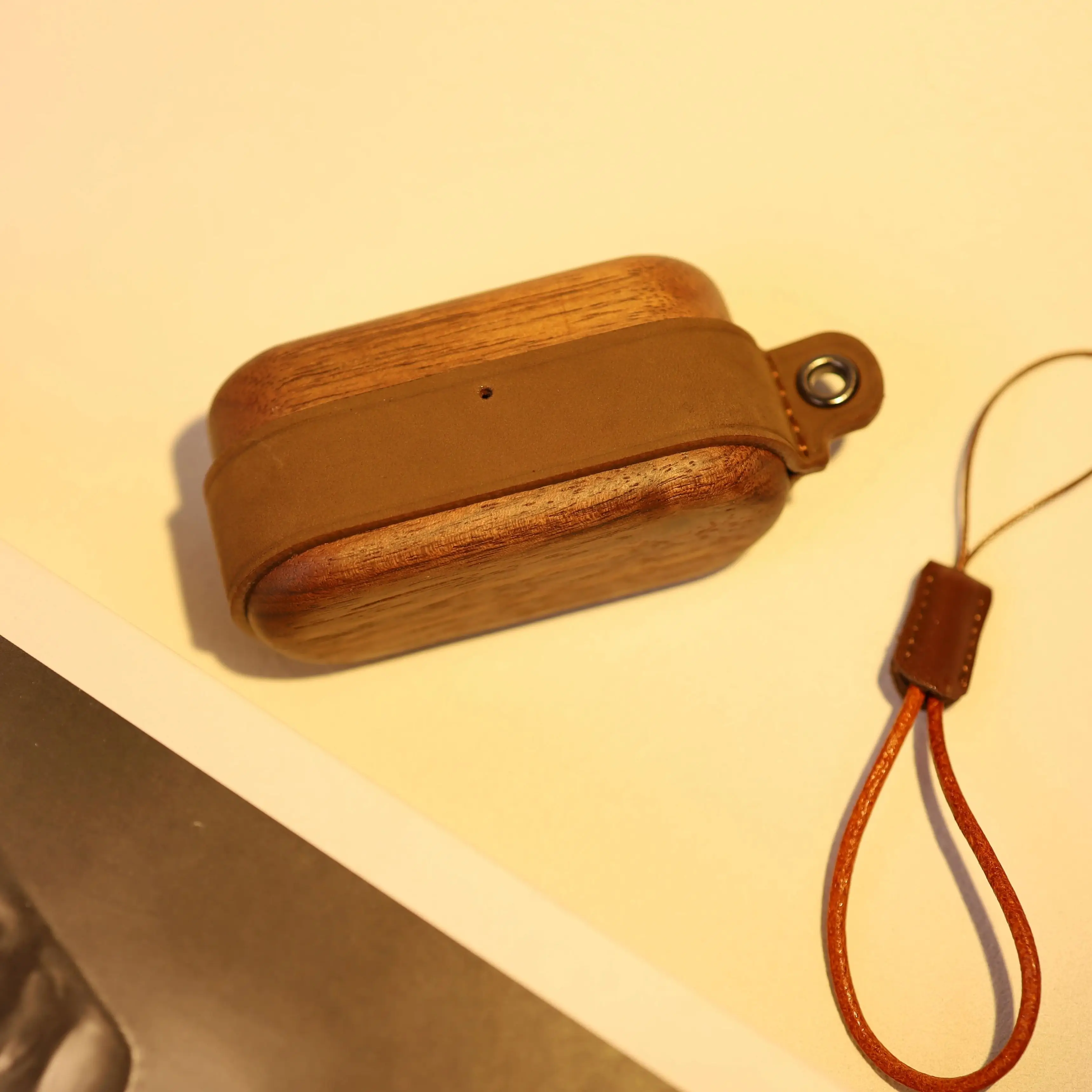 Casing Earphone Retro Kayu Asli untuk Panasonic Technic EAH-AZ100, Penutup Pelindung Terbuat dari Kayu Walnut