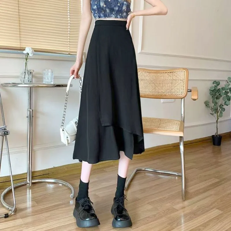 Gonna di media spessore autunnale 2025 Abito piccolo Gonna di fata della foresta irregolare di grandi dimensioni