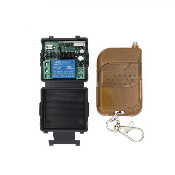 12V learning wireless remote control switch module electronic control door access control remote door opener 315Mhz 100 meters