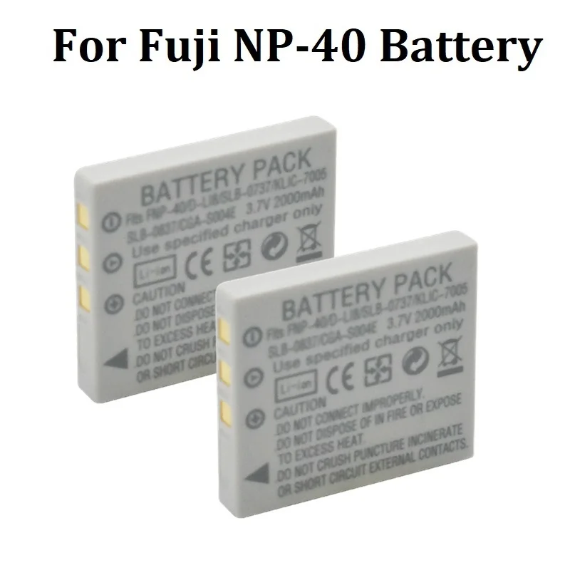 2000mah Battery FNP 40 FNP40 for BENQ DLI-102 FUJIFILM KODAK KLIC-7005 PENTAX D-LI8 D-Li85 SLB-0737 battery FNP-40