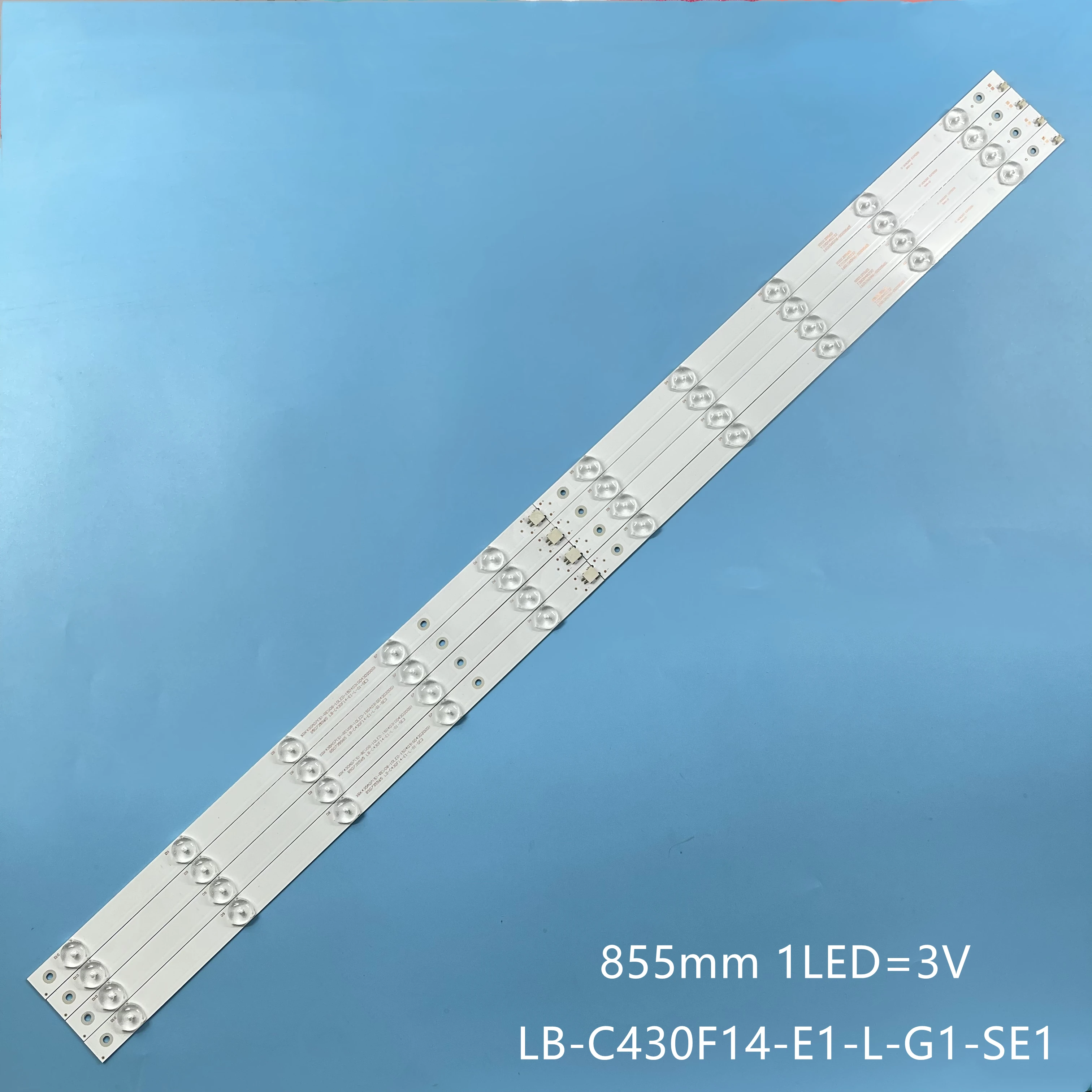 

LED Backlight strip For LB-C430F14-E1-L-G1-SE1 SE2 SE3 XRK430A07 SVJ430A07 LB43006 UX-850122297-2C574 Hitachi LE43A509 LE43A509A