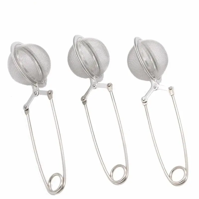 1 Pcs Home Baking Kitchenware Convenient Integrated Mesh Handle Stainless Steel Tea Filter Utensils