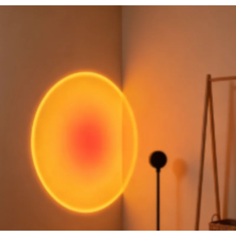 USB Powered Sunset Projection Lamp Atmosphere Mood Light Multi-Angle Rotatable for Living Room Bedroom Indoor Home Decor