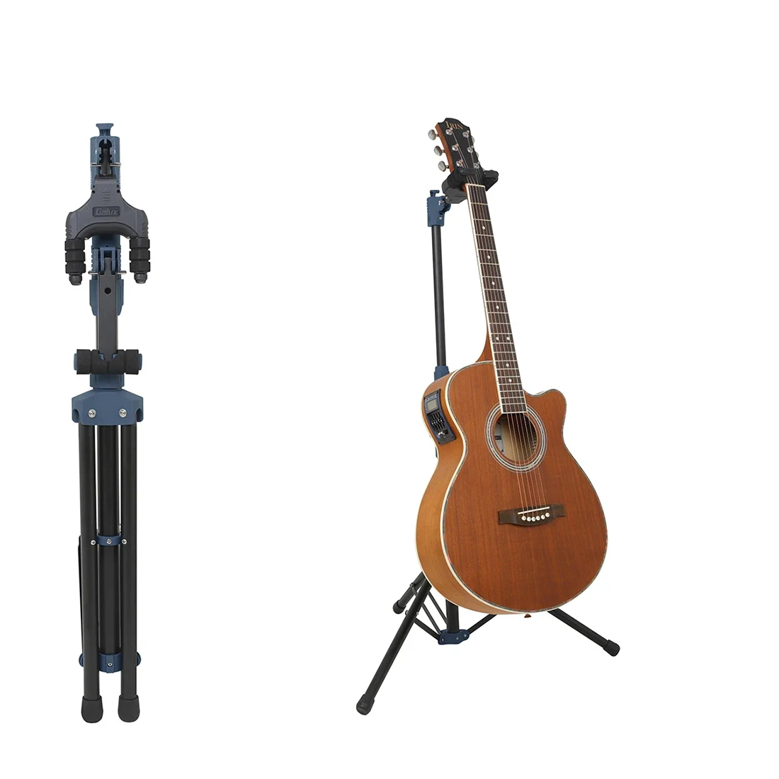 

GALUX GS-211 Guitar Stand Portable Upright Tripod Stand Foldable Retractable Holder Rack for Bass Guitar Violin Ukulele Mandolin