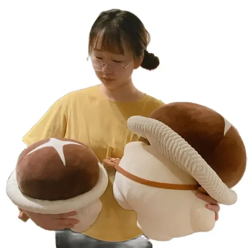 부드러운 표고 버섯 장난감, 귀여운 시뮬레이션, 발렌타인 홈 베개, 어린이 장난감, 박제 선물, 35 cm, 45cm