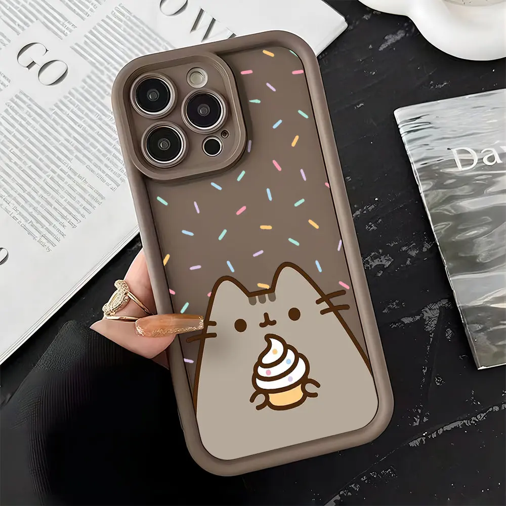 P-Pusheens cat Phone Case for OPPO Realme 12 8 8i 7i 11 C11 C12 C15 C20 C21Y C31 C33 C35 C53 C55 4G 5G Cover