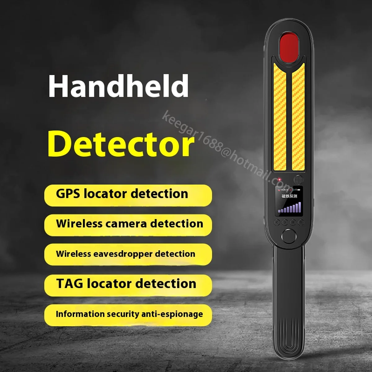 gadget anti-spia Rilevatore di protezione della privacy 50 MHz - Frequenza 3 GHz Rileva dispositivi spia Durevoli e affidabili
