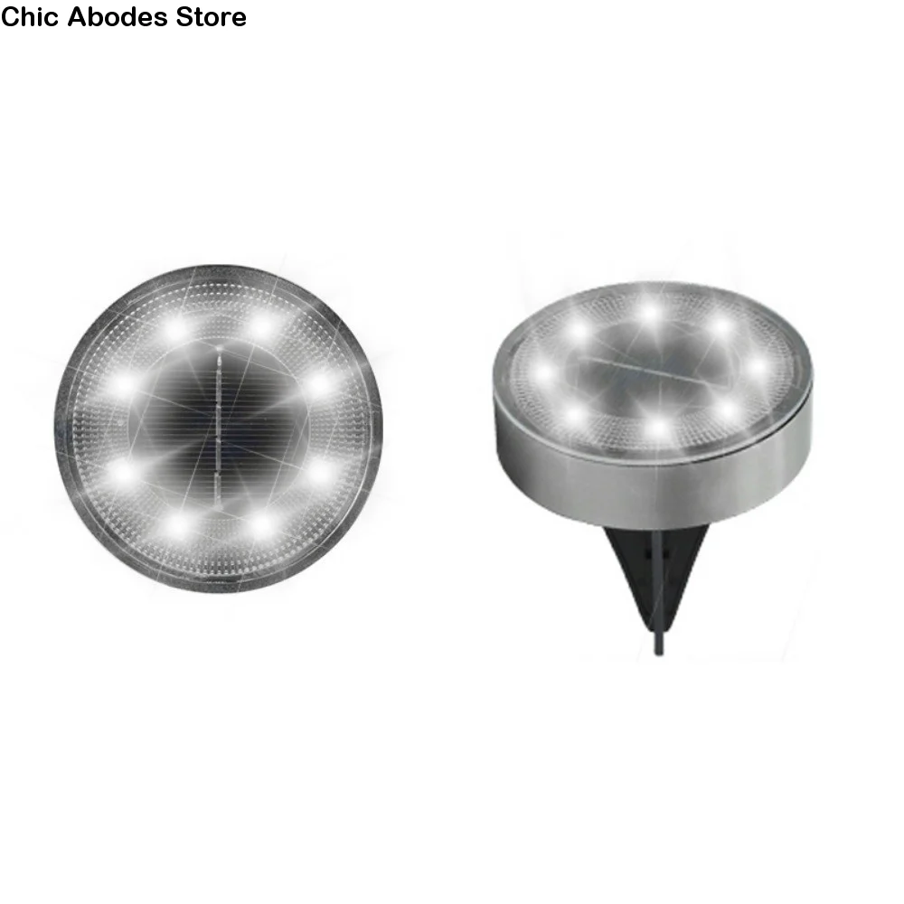 

8 LED Outdoor Solar Light IP68 Waterproof Solar Powered Solar Underground Light LED Lighting Auto on/Off Buried Garden Light