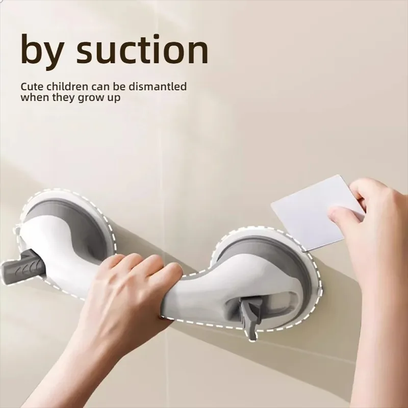 욕조 및 샤워용 샤워 핸들 손잡이 흡착식 손잡이 장애인 및 노인을 위한 욕실 욕조 손잡이
