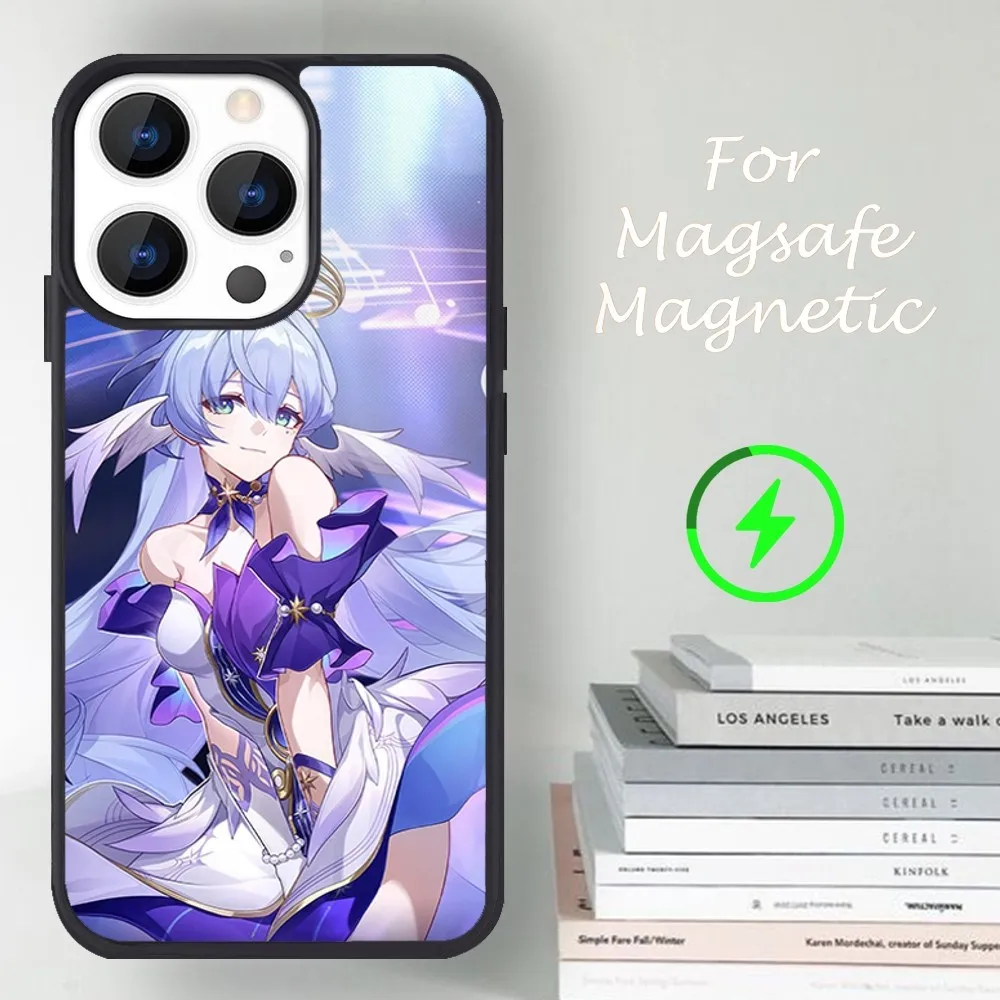 Game Honkai Star Rail Robin Phone Case For iPhone 14 13 12 11 15 Pro Max Magsafe Magnetic