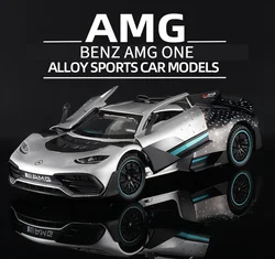 1:24 Mercedes Benz AMG ONE Sports Car Alloy Model Car Modified Metal Diecast Toy Car Simulation Sound & Light Gifts For Children