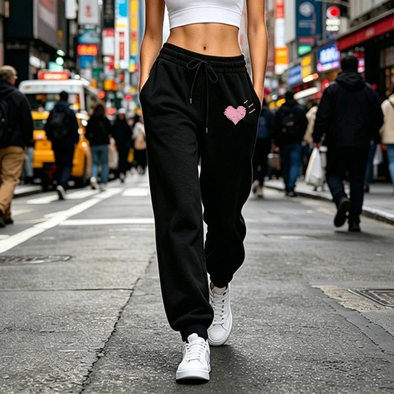 2026 Women's Sweatpants Printing Casual Elastic Waist Pants Outdoors Sports Jogging Clothing Trousers Fashion Quality Sportswear