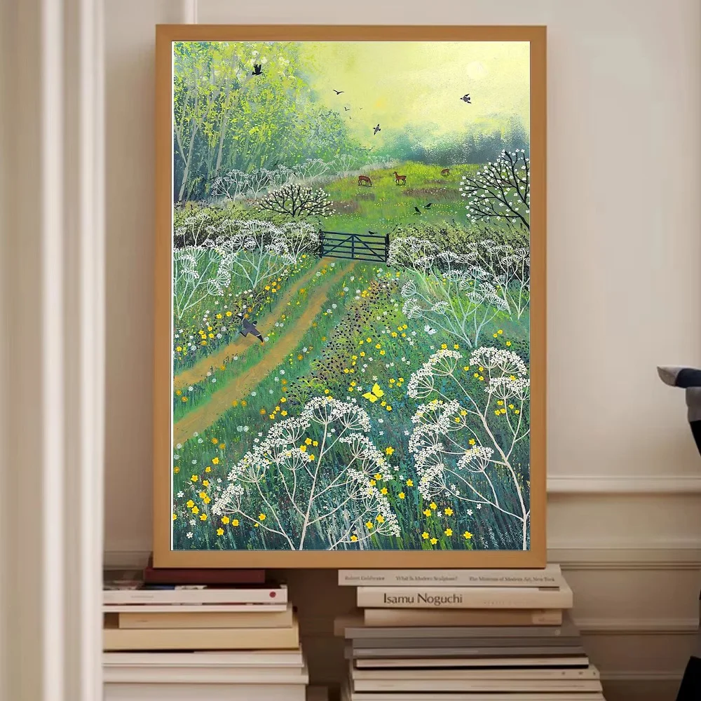 خمر المشهد النباتي قماش جدار الفن الريف طبيعة اللوحة ريفي مزرعة ديكور المنزل جدار ديكور صور #2