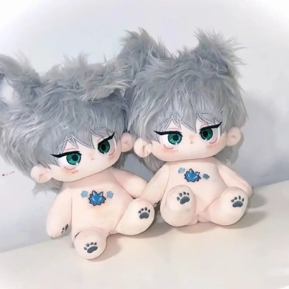 Anime Alien Stage Till Ivan Cosplay Plush 20cm Cotton Doll Maumet Cartoon Dolls Puppet Toys Naked Baby Ear Tail Adorn Xmas Gift