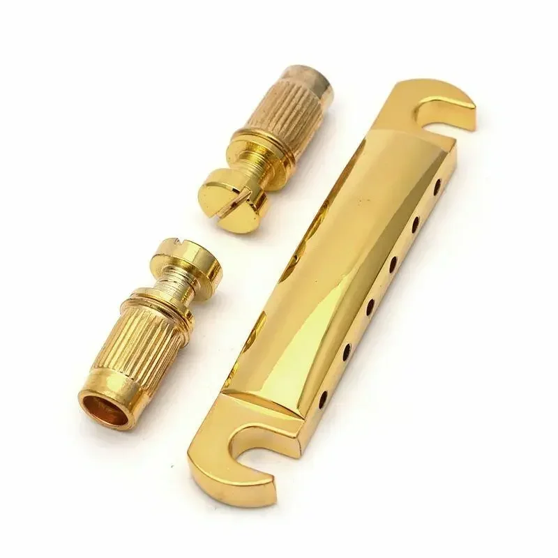 

Gold Les Paul Guitar Parts Tune-o-matic Guitar Bridge Locking Saddle Bridge Tether