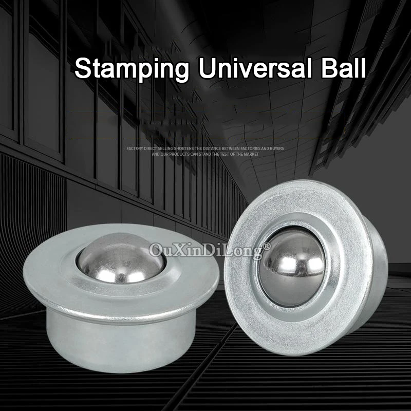 

New 20PCS Precision Conveying Carbon Steel Universal Wheels Ball Bearing Bull Eye Wheels Industrial Equipment Transfer Casters