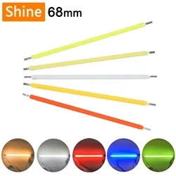 10pcs DC 3V 68MM COB Led Filament 2700k White Blue Red Green Edison Bulb Parts Lamp Incandescent Light Accessories Diodes DIY