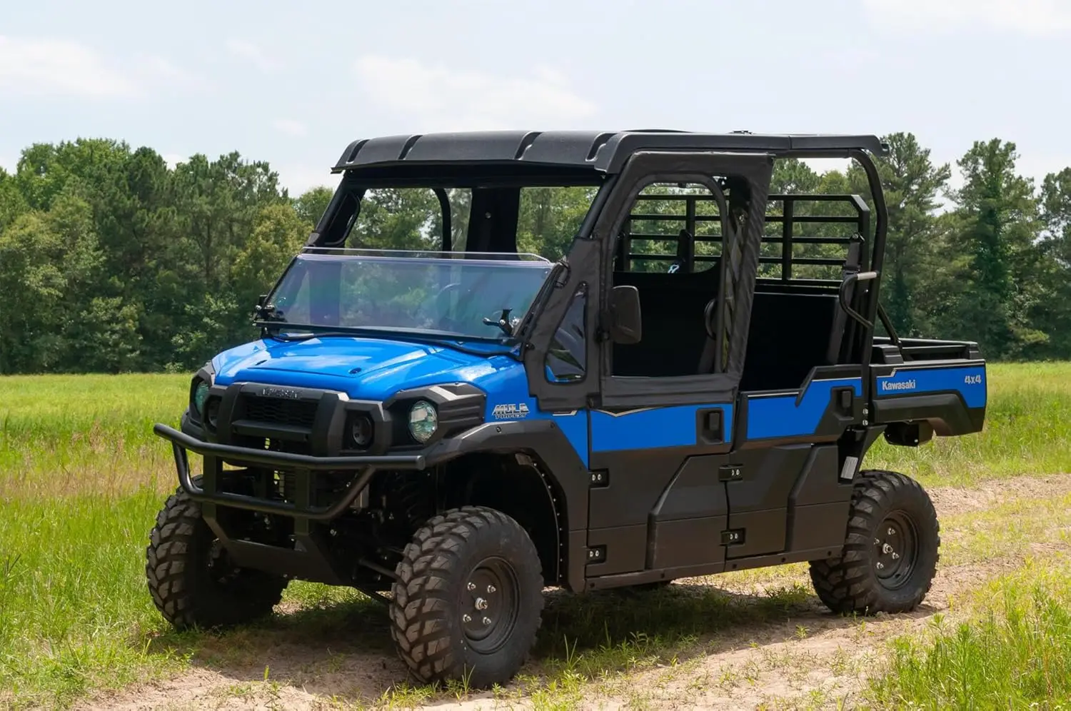 Utv Framed Upper Door Kit Compatible With Kawasaki Mule Pro Fx/Fxt 2015-2023 Utv Models | Cab Enclosure