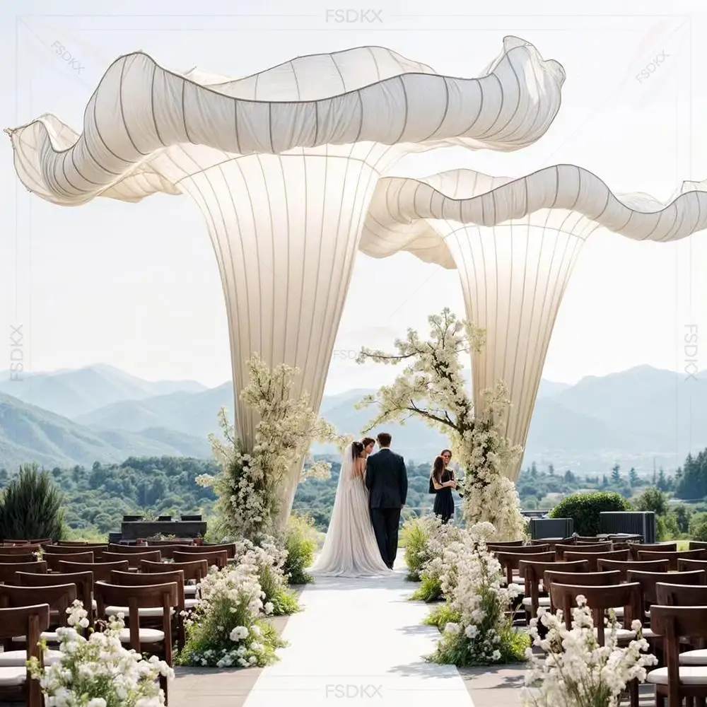 

FSDKX Giant Wedding Decoration Paper Art Flower Background Outdoor Decorative Stage Arrangement