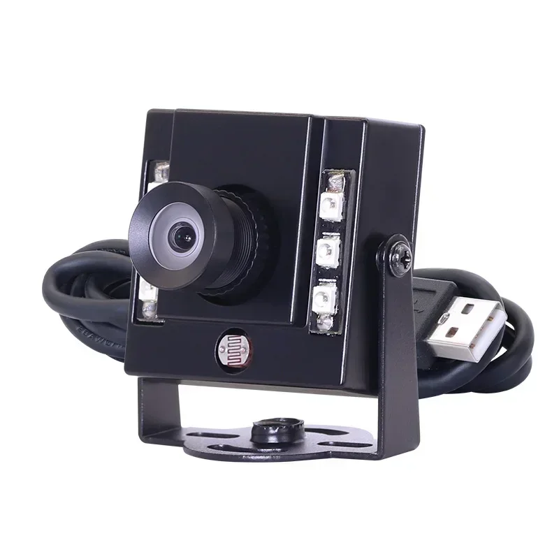 

Новая мини-USB-камера 3306 720P H65 3 мм 90° без искажений для видеоконференций с ИК-подсветкой и ночным видением